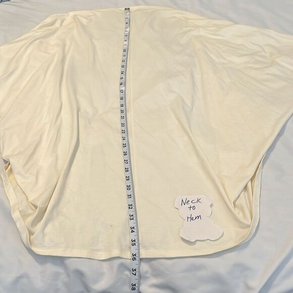 Elegant OSFM cream batwing cocoon boho open front cardigan EUC - Picture 5 of 5